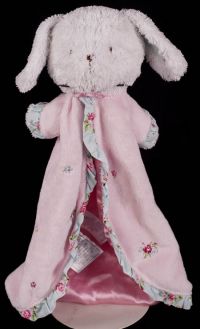 Carters Bunny Rabbit Plush Lovey Security Blanket Rattle Baby Toy